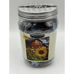 "Barn Meadow" 500 Piece Puzzle 14" x 22" Front Porch Classics New in Jar